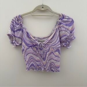 Urban outfitters geometric crop top